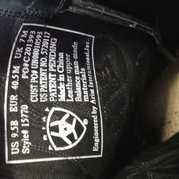 Ariat Western Round Toe Cowboy Boots Size 9.5 Men's - Picture 9 of 12